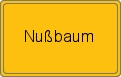 Ortsschild von Nußbaum