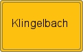 Ortsschild von Klingelbach