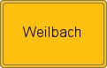 Ortsschild von Weilbach