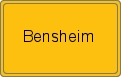 Ortsschild von Bensheim