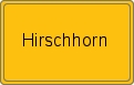 Ortsschild von Hirschhorn