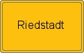 Ortsschild von Riedstadt