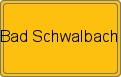 Ortsschild von Bad Schwalbach