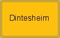 Ortsschild von Dintesheim