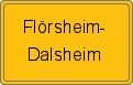 Ortsschild von Flörsheim-Dalsheim