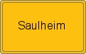 Ortsschild von Saulheim