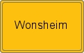 Ortsschild von Wonsheim
