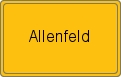 Ortsschild von Allenfeld