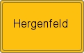 Ortsschild von Hergenfeld