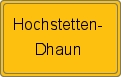 Wappen Hochstetten-Dhaun
