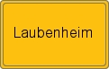 Ortsschild von Laubenheim