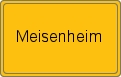 Ortsschild von Meisenheim