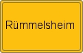 Ortsschild von Rümmelsheim