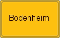 Ortsschild von Bodenheim