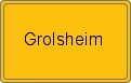 Ortsschild von Grolsheim
