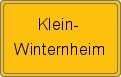 Ortsschild von Klein-Winternheim