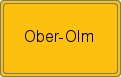 Ortsschild von Ober-Olm