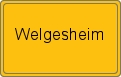 Ortsschild von Welgesheim