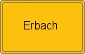Ortsschild von Erbach