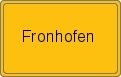 Ortsschild von Fronhofen
