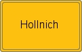 Ortsschild von Hollnich