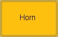 Ortsschild von Horn