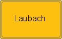 Ortsschild von Laubach