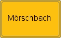 Ortsschild von Mörschbach