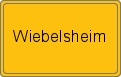 Ortsschild von Wiebelsheim