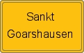 Ortsschild von Sankt Goarshausen