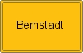 Ortsschild von Bernstadt