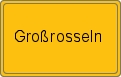 Ortsschild von Großrosseln