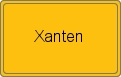 Ortsschild von Xanten