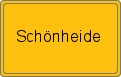 Ortsschild von Schönheide