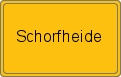 Ortsschild von Schorfheide