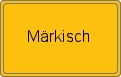 Ortsschild von Märkisch