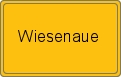 Ortsschild von Wiesenaue