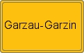 Ortsschild von Garzau-Garzin