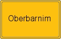 Ortsschild von Oberbarnim