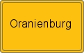 Ortsschild von Oranienburg