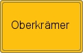 Ortsschild von Oberkrämer