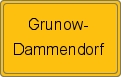 Ortsschild von Grunow-Dammendorf