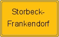 Ortsschild von Storbeck-Frankendorf