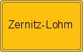 Ortsschild von Zernitz-Lohm