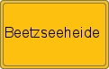 Ortsschild von Beetzseeheide