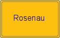 Ortsschild von Rosenau