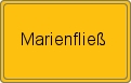 Ortsschild von Marienfließ