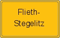 Ortsschild von Flieth-Stegelitz