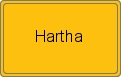 Ortsschild von Hartha