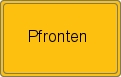 Ortsschild von Pfronten